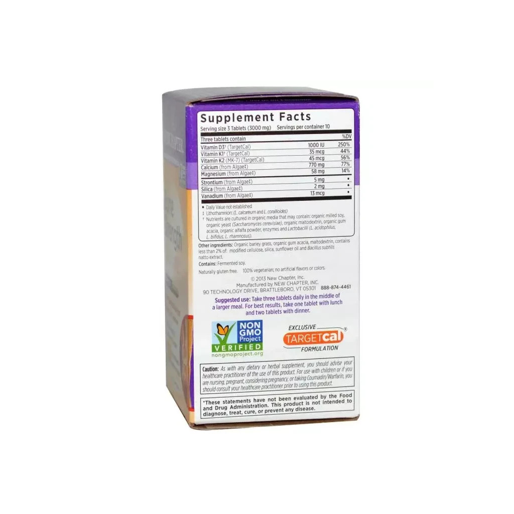 Вітамінно-мінеральний комплекс New Chapter Комплекс для зміцнення кісток, Bone Strength Take Care, 30 та (NC0406) - зображення 2