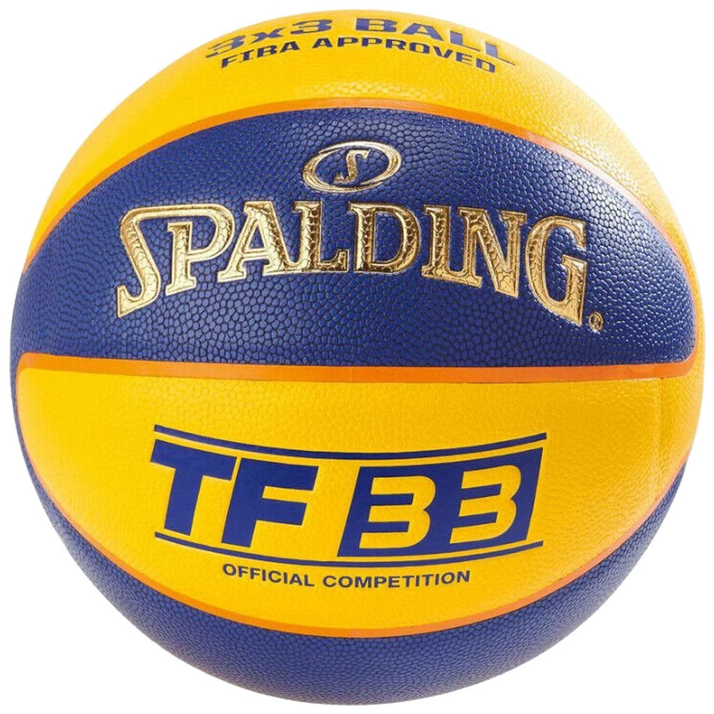 М'яч баскетбольний Spalding TF-33 жовтий, блакитний Уні 6 84352Z (689344405261) - зображення 1