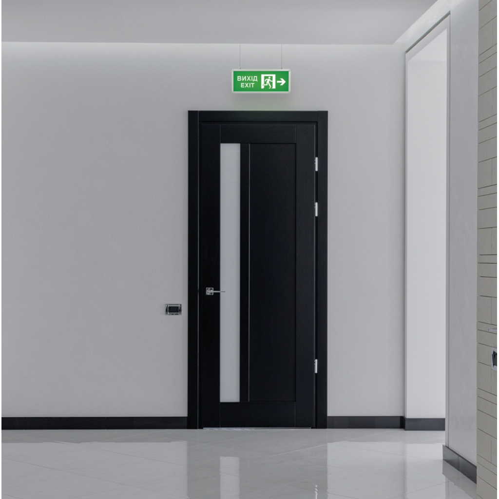 Світильник TITANUM LED аварійний ВИХІД ЗІ СТРІЛКОЮ двосторонні (TL-EM101-D) - изображение 4