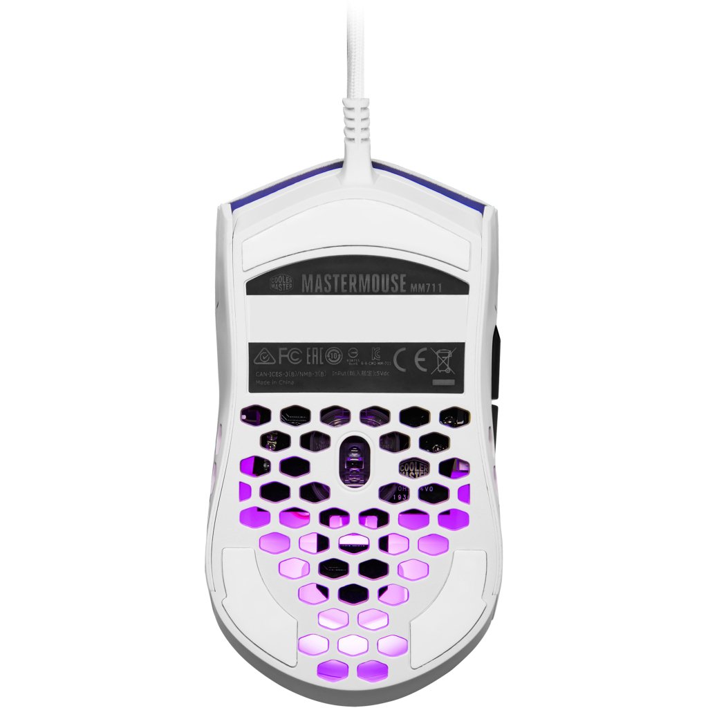 Мишка CoolerMaster MM711 USB Glossy White (MM-711-WWOL2) - зображення 6