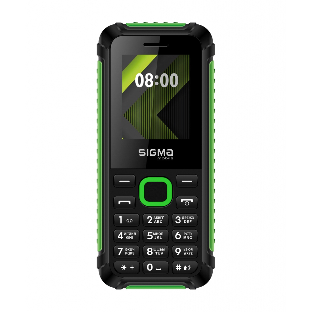 Мобільний телефон Sigma X-style 18 Track Black-Green (4827798854433) - зображення 1