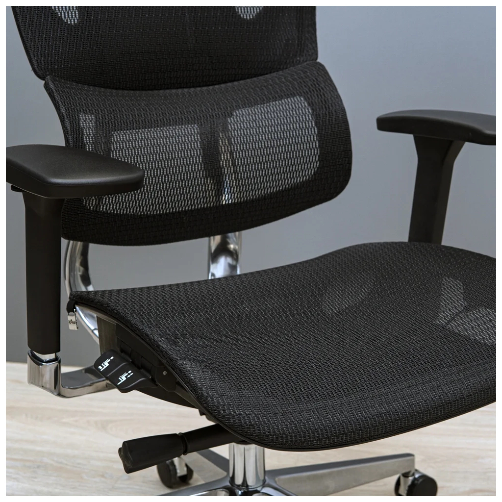 Офісне крісло Richman Ерготекс Алюм Synchro Сітка Чорне (R00000052539) - зображення 7