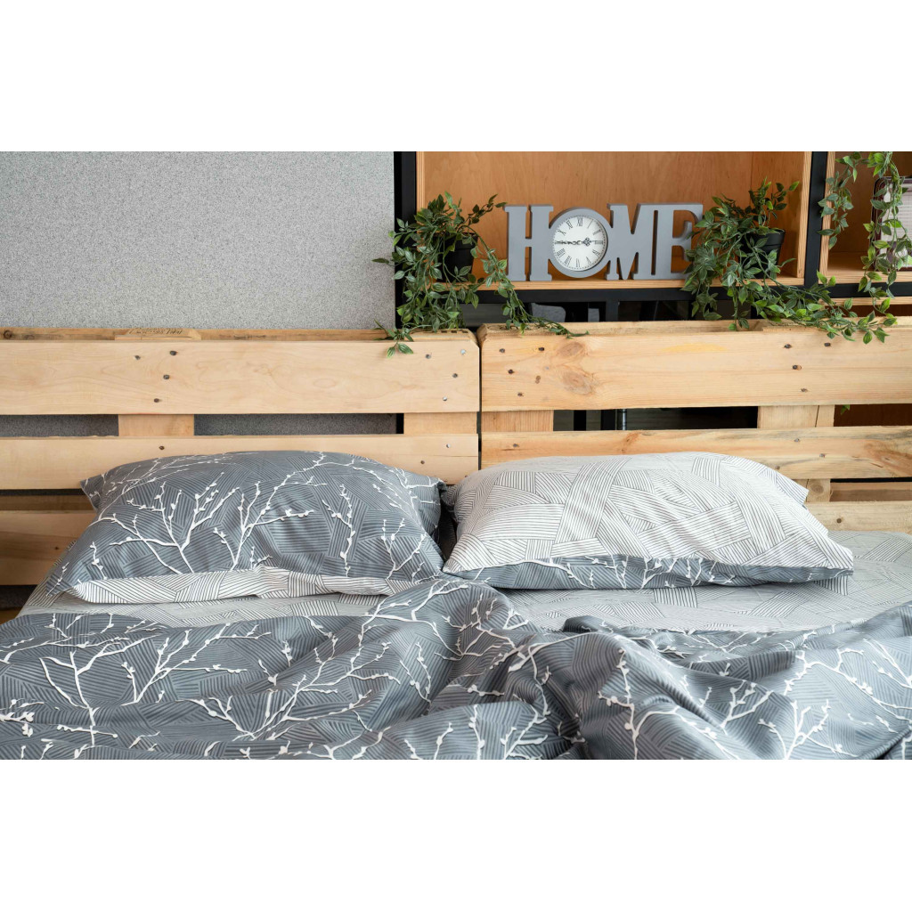 Постільна білизна Ardesto Gloria сатин блакитний євро 200х220 (ART2022LD) - зображення 11