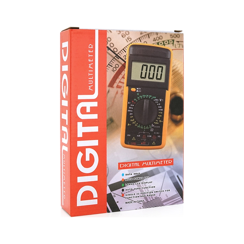 Цифровий мультиметр Voltronic DT-9205A, V, A, R, C, Q60 (DT-9205А) - зображення 2