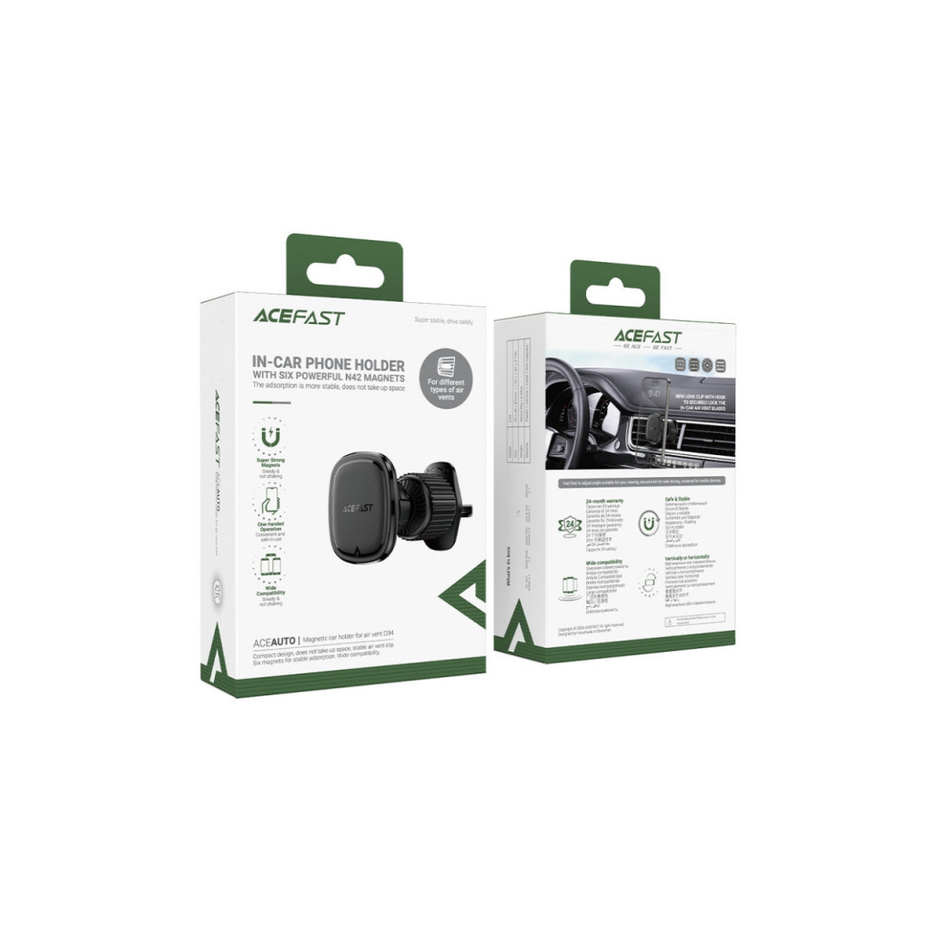 Універсальний автотримач Acefast D34 air outlet magnetic (6974316282310) - изображение 6