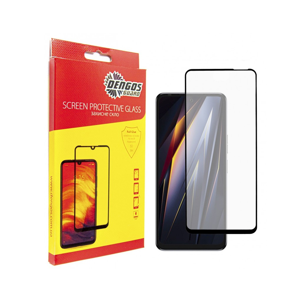 Скло захисне Dengos Full Glue Tecno Pova Neo 2 (LG6n) (black) (TGFG-292) - зображення 1