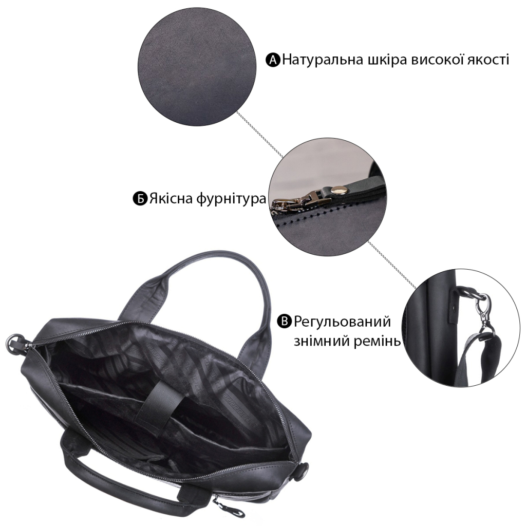 Сумка Shvigel Чорна (11035) - зображення 4