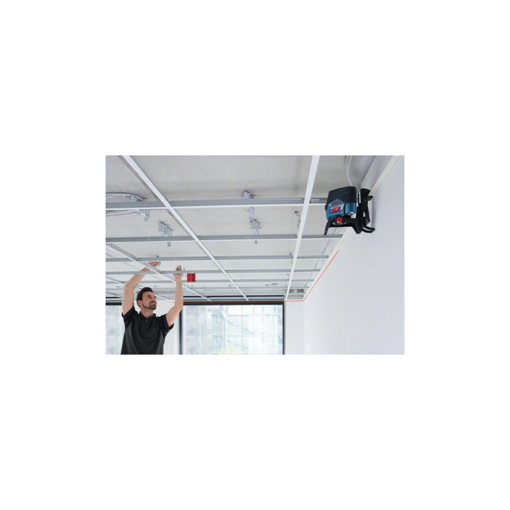 Лазерний нівелір Bosch Professional GCL2-50C+RM2+BT150 до 10м, ±0.3мм/м, 4AAx1.5В, IP54, штативі, чохол, мішеннь (0.601.066.G02) - зображення 5