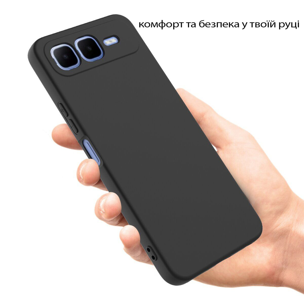 Чохол до мобільного телефона BeCover Silicone Infinix Smart 10 Plus (X6725B) Black (713764) - зображення 3