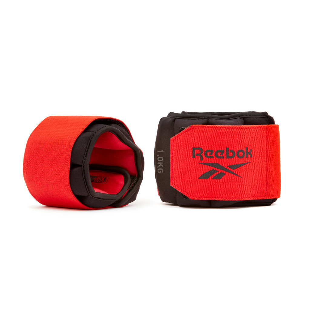 Обважнювач Reebok Flexlock Ankle Weights чорний, червоний RAWT-11271 1.0 кг (885652017251) - зображення 8