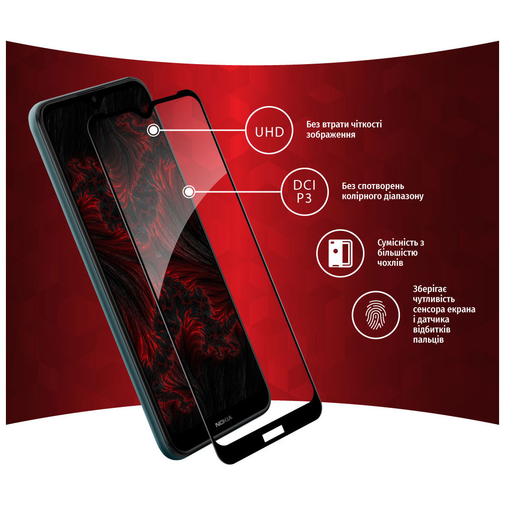 Скло захисне Intaleo Full Glue Nokia C30 4G (1283126528828) - зображення 3