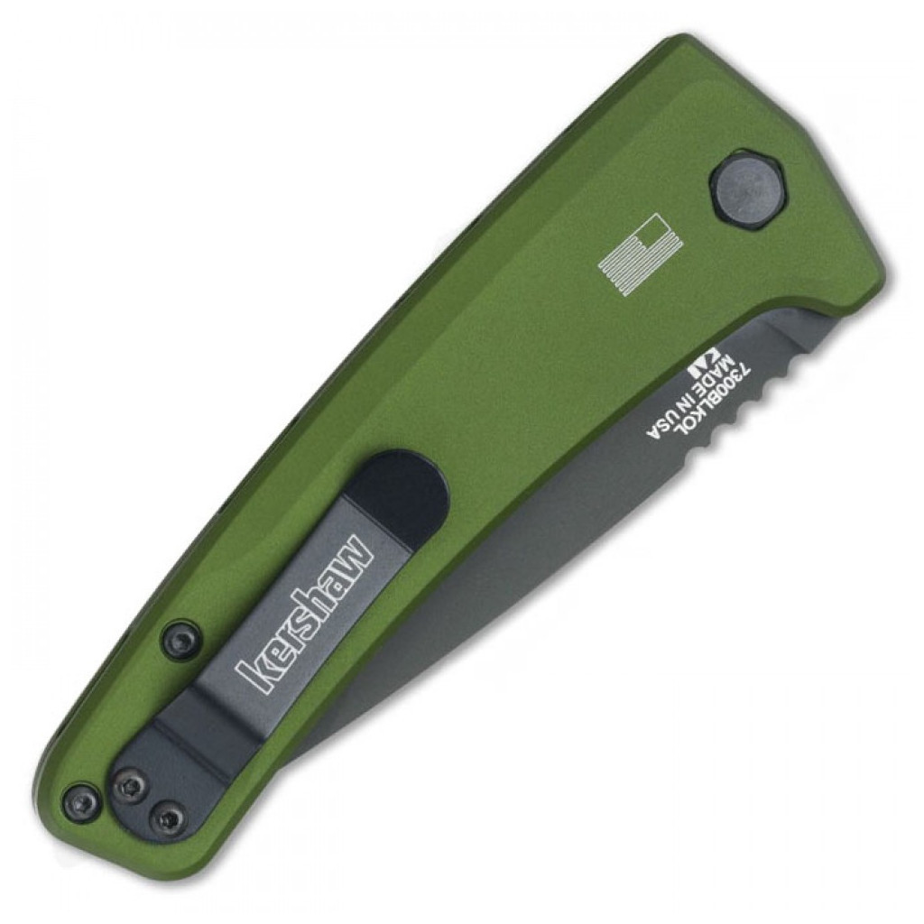 Ніж Kershaw Launch 3 олива (7300BLKOL) - зображення 3