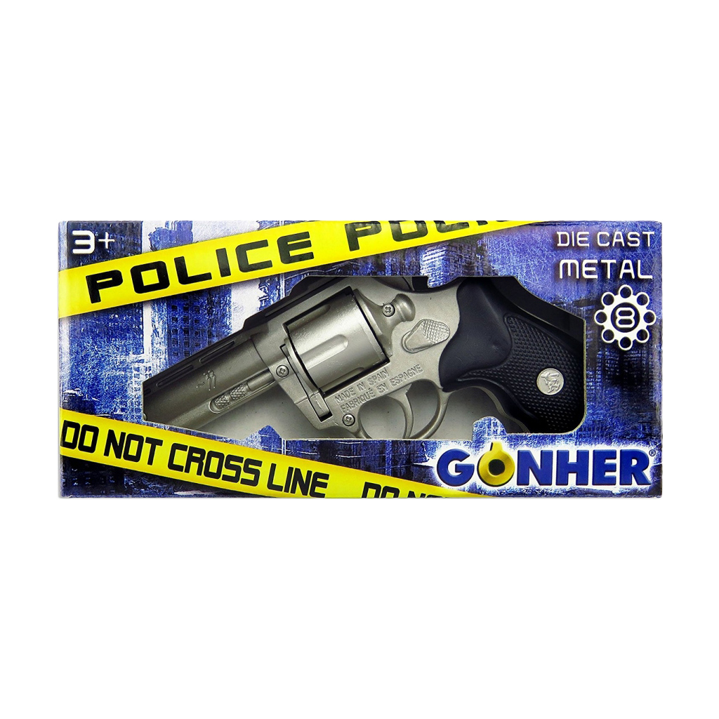 Іграшкова зброя Gonher Револьвер поліцейский 8-зарядний, в коробці (33/0) - зображення 4