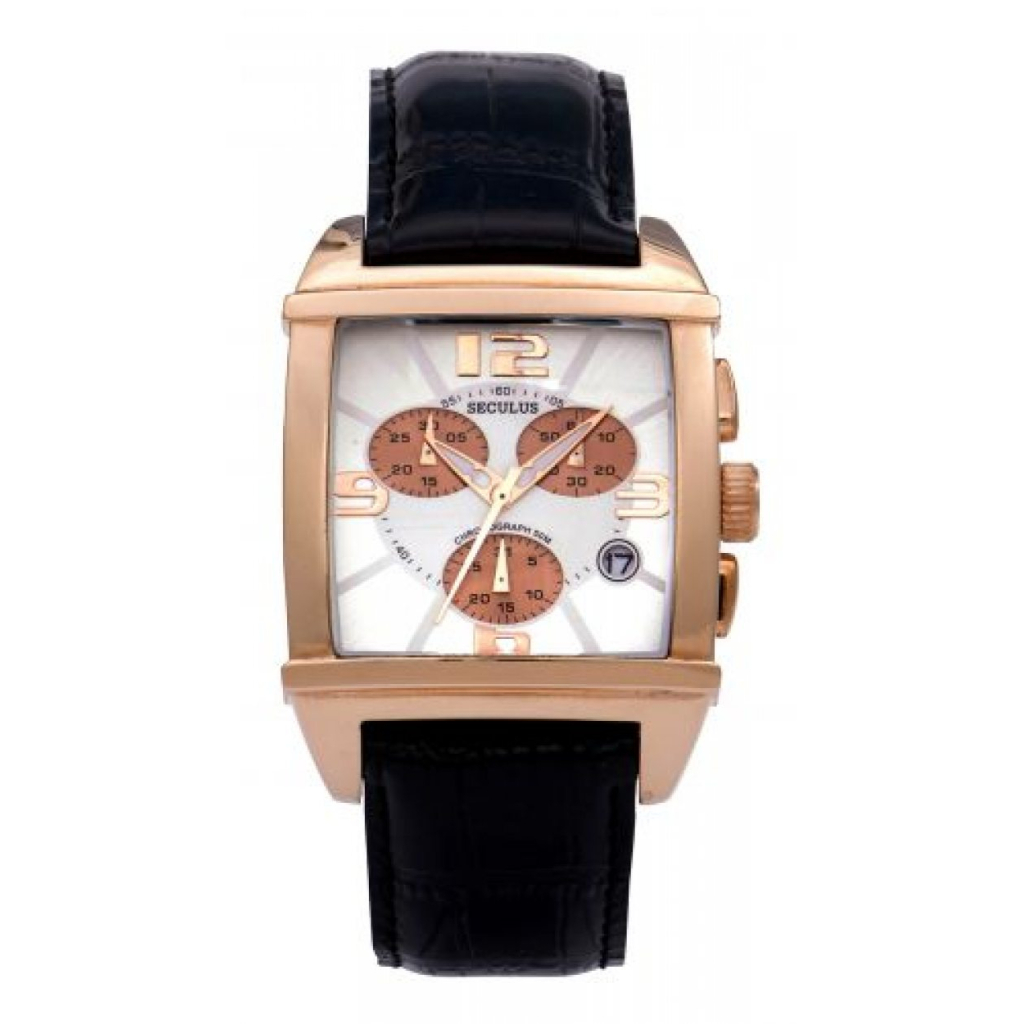 Наручний годинник Seculus 4461.2.816 white,pvd black - зображення 1