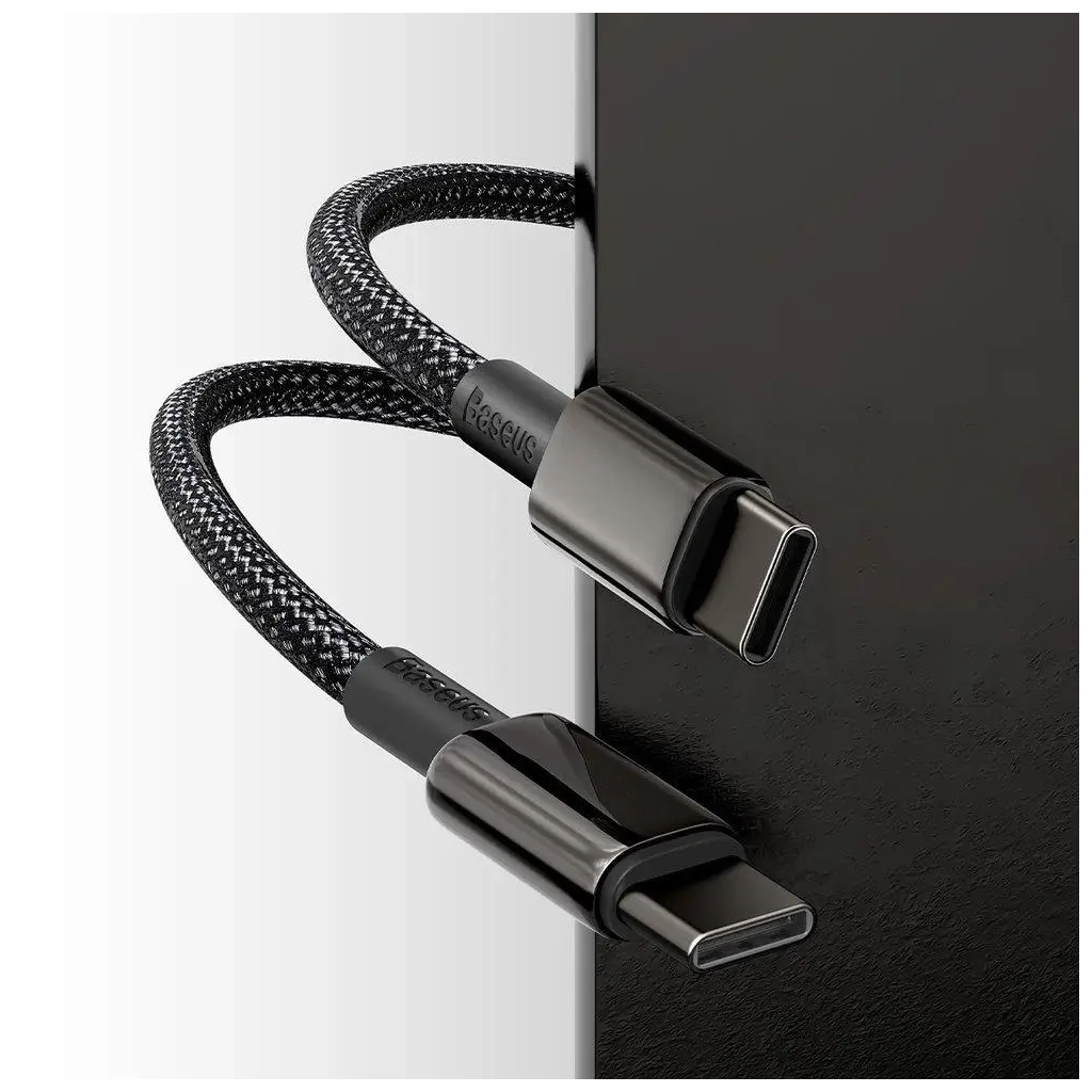 Дата кабель USB-C to USB-C 1.0m 100W black Baseus (CATWJ-01) - зображення 10