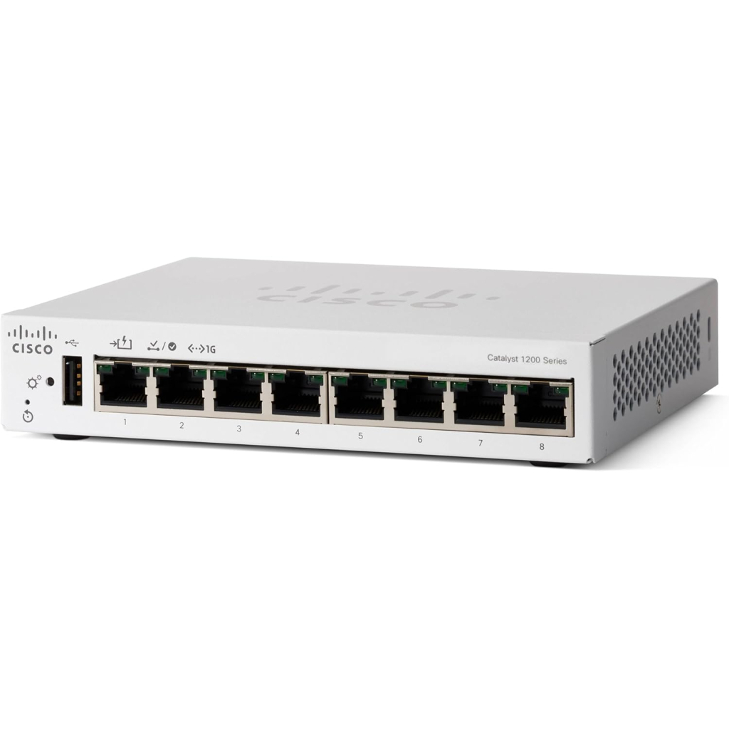 Комутатор мережевий Cisco C1200-8T-D - зображення 1
