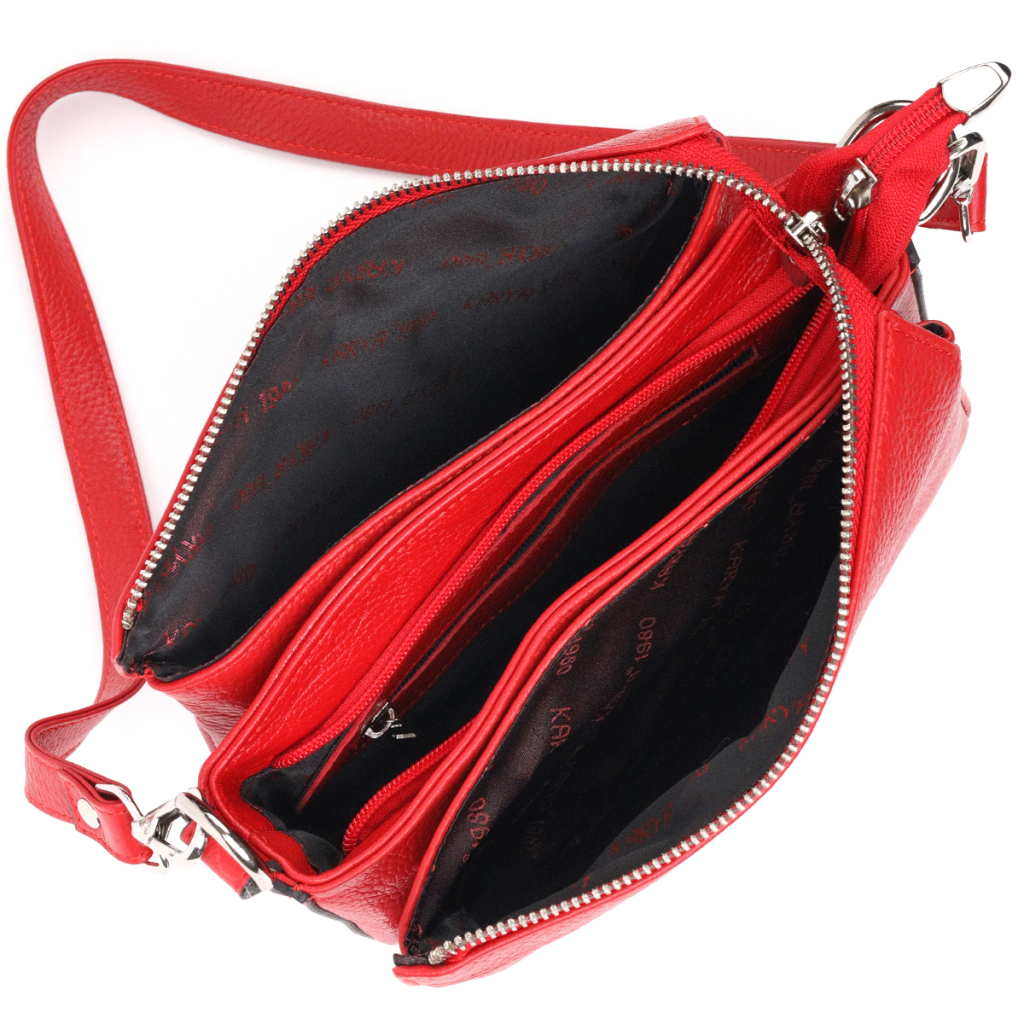 Сумка Karya Шкіряна Червона (20845) - зображення 6