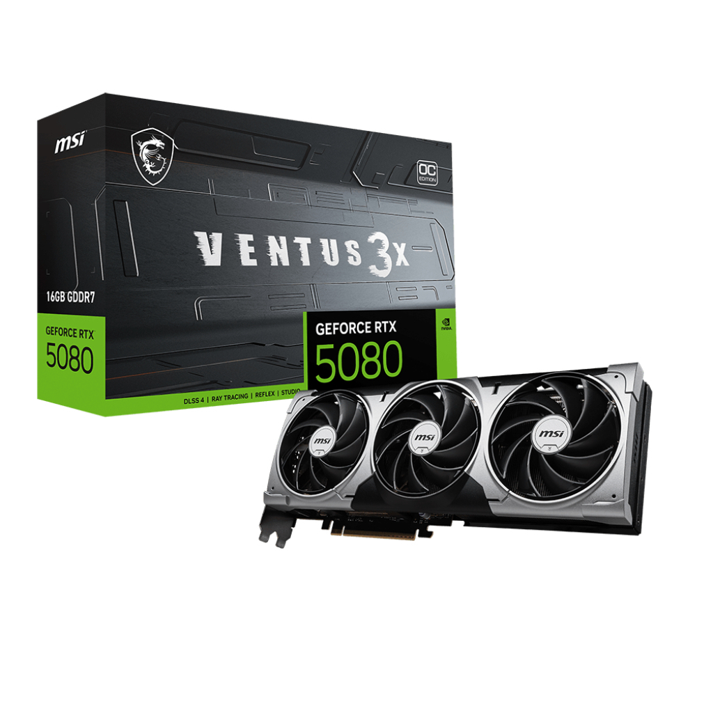 Відеокарта MSI GeForce RTX5080 16GB VENTUS 3X OC (RTX 5080 16G VENTUS 3X OC) - зображення 7