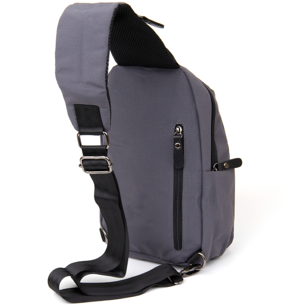 Сумка Vintage Через плече нейлон Сіра (20630) - зображення 2