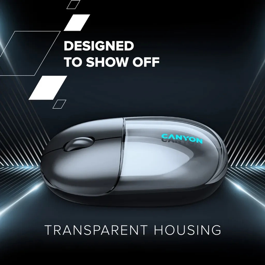 Мишка Canyon OnClick 24 Wireless Black (CNS-CMSW24B) - зображення 9