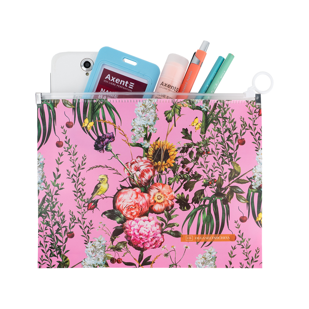 Папка на блискавці Axent zip-lock А5 Olga Selyshcheva, Summer (1498-34-A) - зображення 3