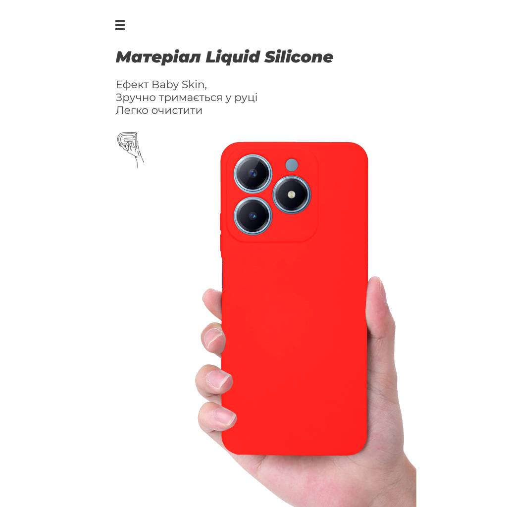 Чохол до мобільного телефона Armorstandart ICON Realme C63 4G / C61 4G Camera cover Red (ARM78461) - зображення 7