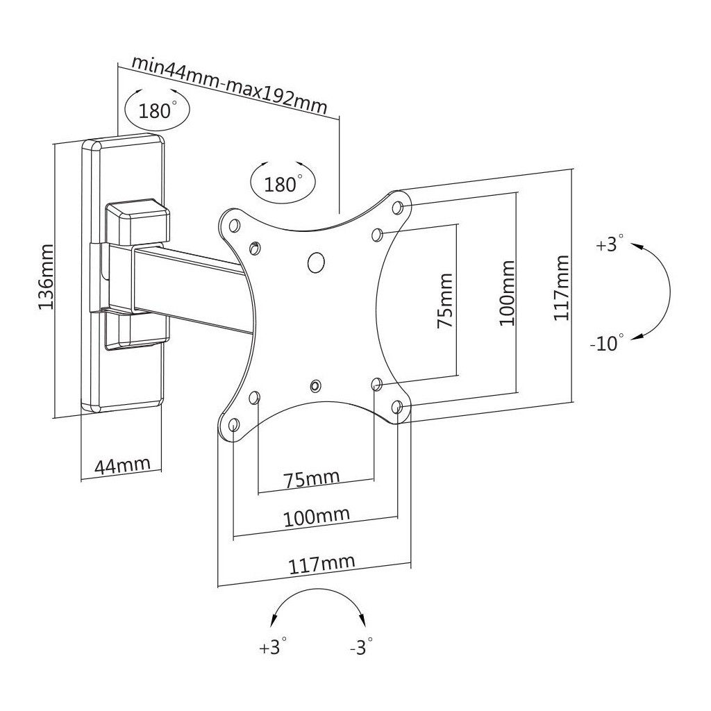 Кронштейн Satelit 13-32PIVOT100 (250518) - зображення 2