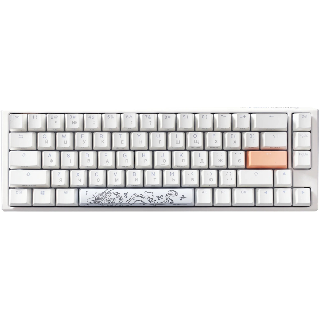 Клавіатура Ducky One 3 SF Cherry MX Red RGB UA USB White (DKON2167ST-RUAPXPWWWSC1) - зображення 2