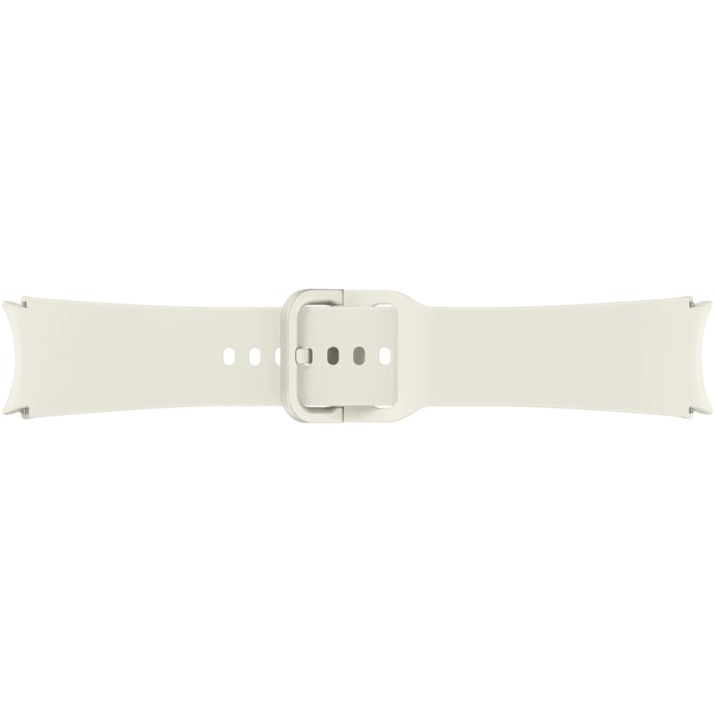 Ремінець до смарт-годинника Samsung Sport Band (S/M) Galaxy Watch 4/4 Classic/5/5 Pro/6/6 Classic Cream (ET-SFR93SUEGEU) - зображення 4