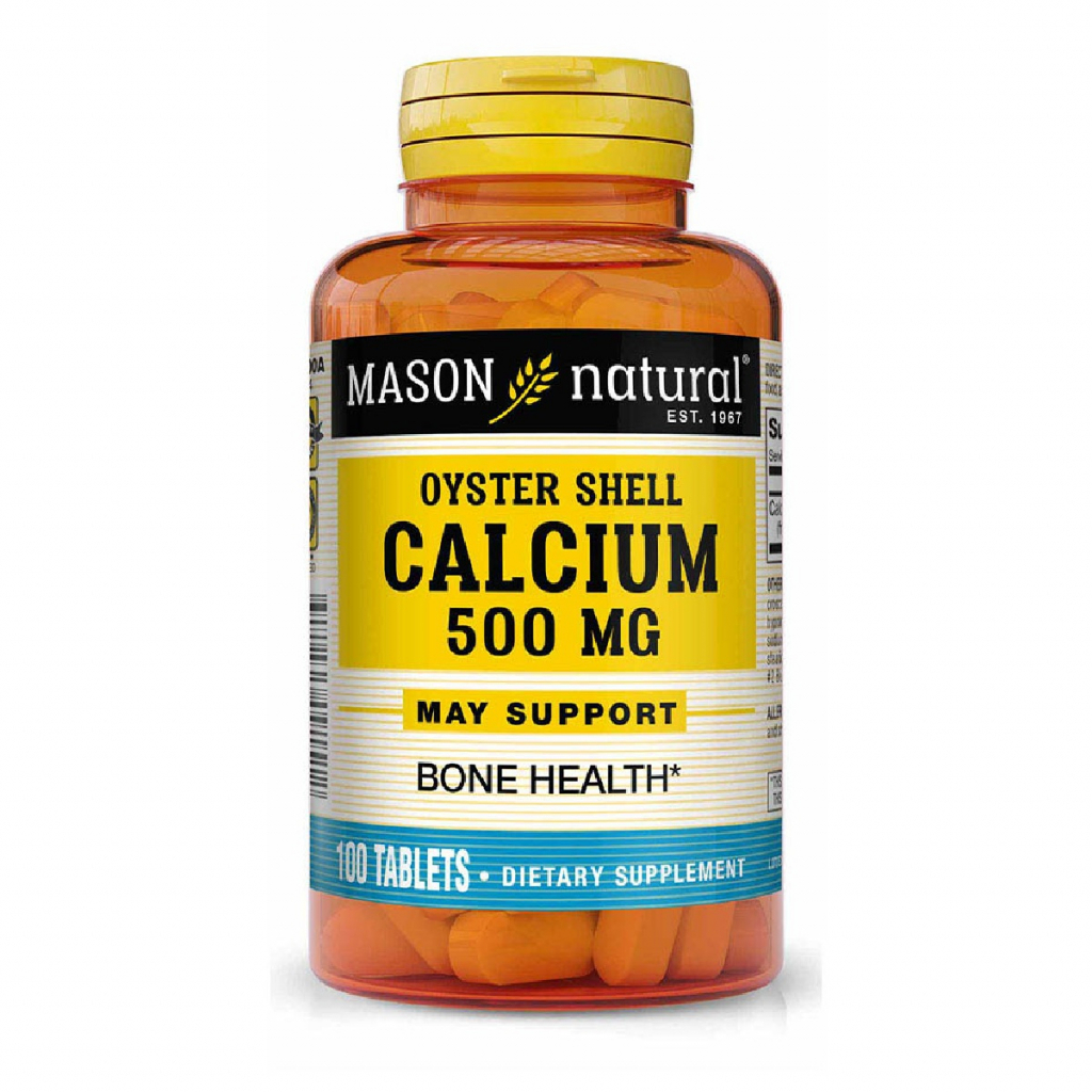 Мінерали Mason Natural Кальцій з мушлі устриці 500 мг, Calcium 500 mg Oyster Shell, (MAV09151) - зображення 1