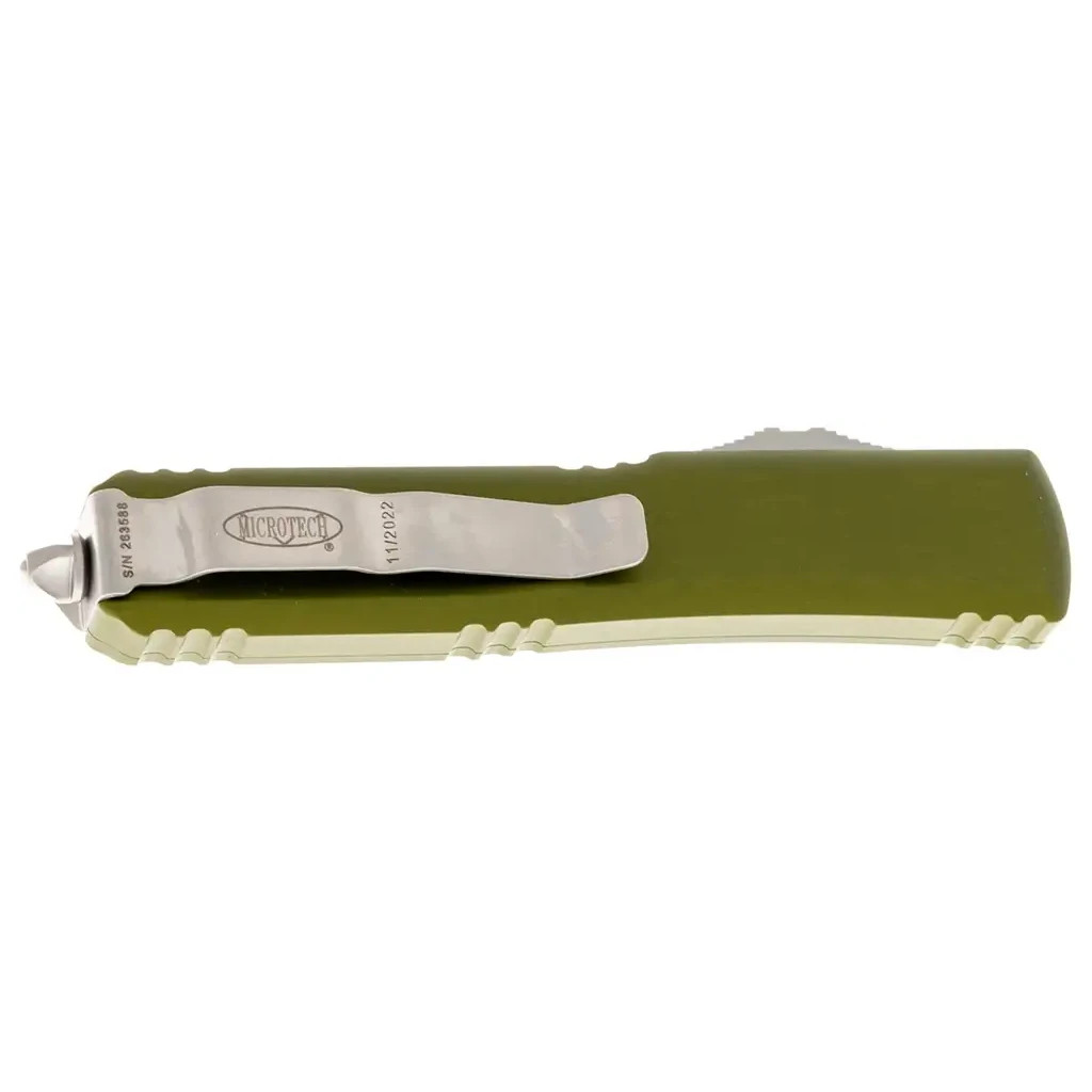 Ніж Microtech Ultratech Double Edge Stonewash FS OD Green (122-12OD) - зображення 4