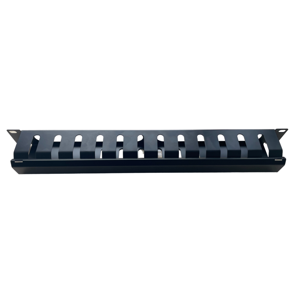 Кабельний організатор 19" 1U гребінчатий, цільнометалевий GEAR (GCM-1U19INCH) - изображение 1