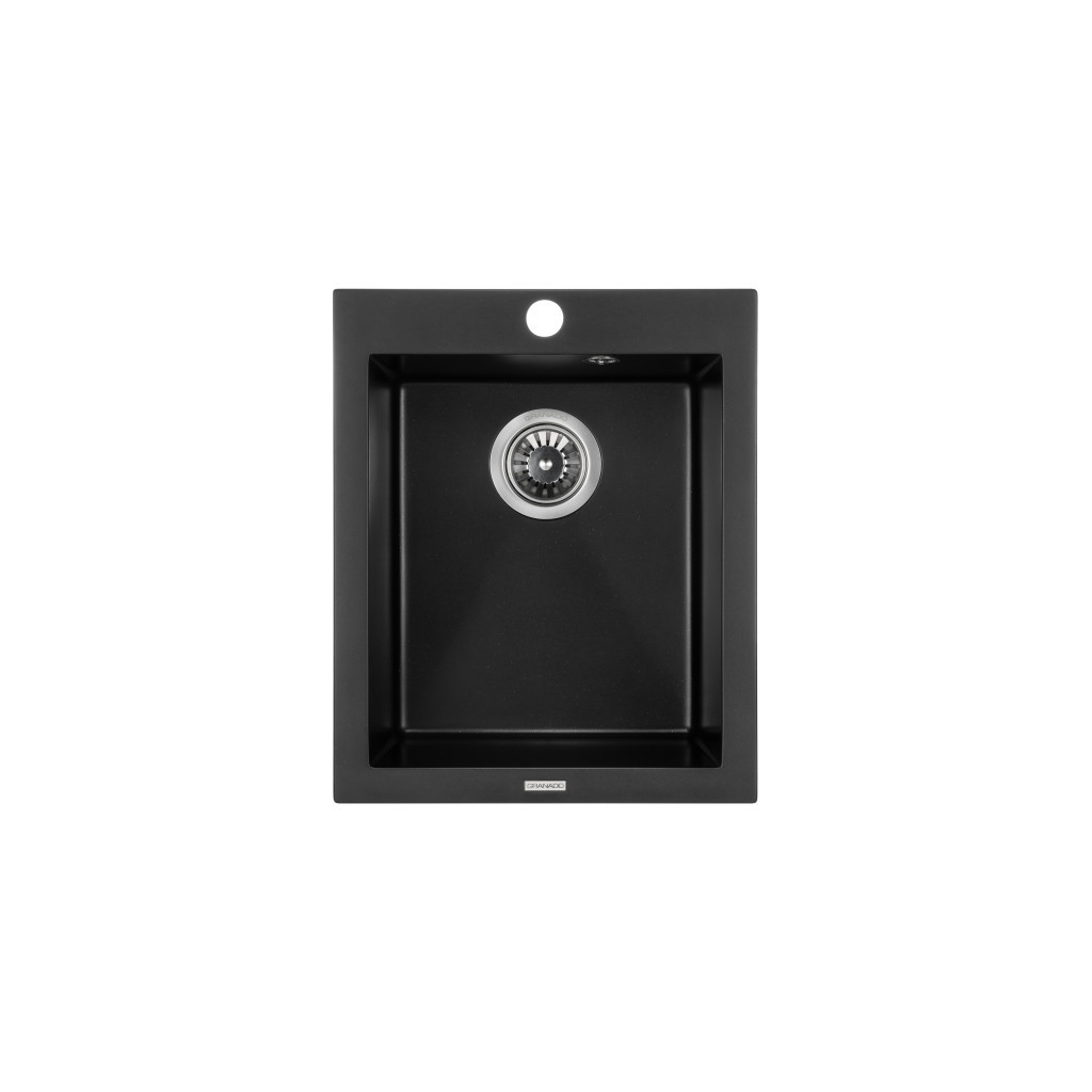 Мийка кухонна GRANADO CADIZ black shine (gr2301) - зображення 1