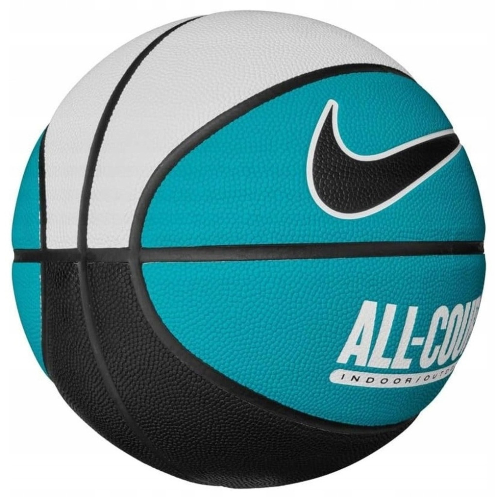 М'яч баскетбольний Nike Everyday All Court 8P Deflated чорний, білий, бірюзовий Уні 7 N.100.4369.110.07 (887791750679) - изображение 2