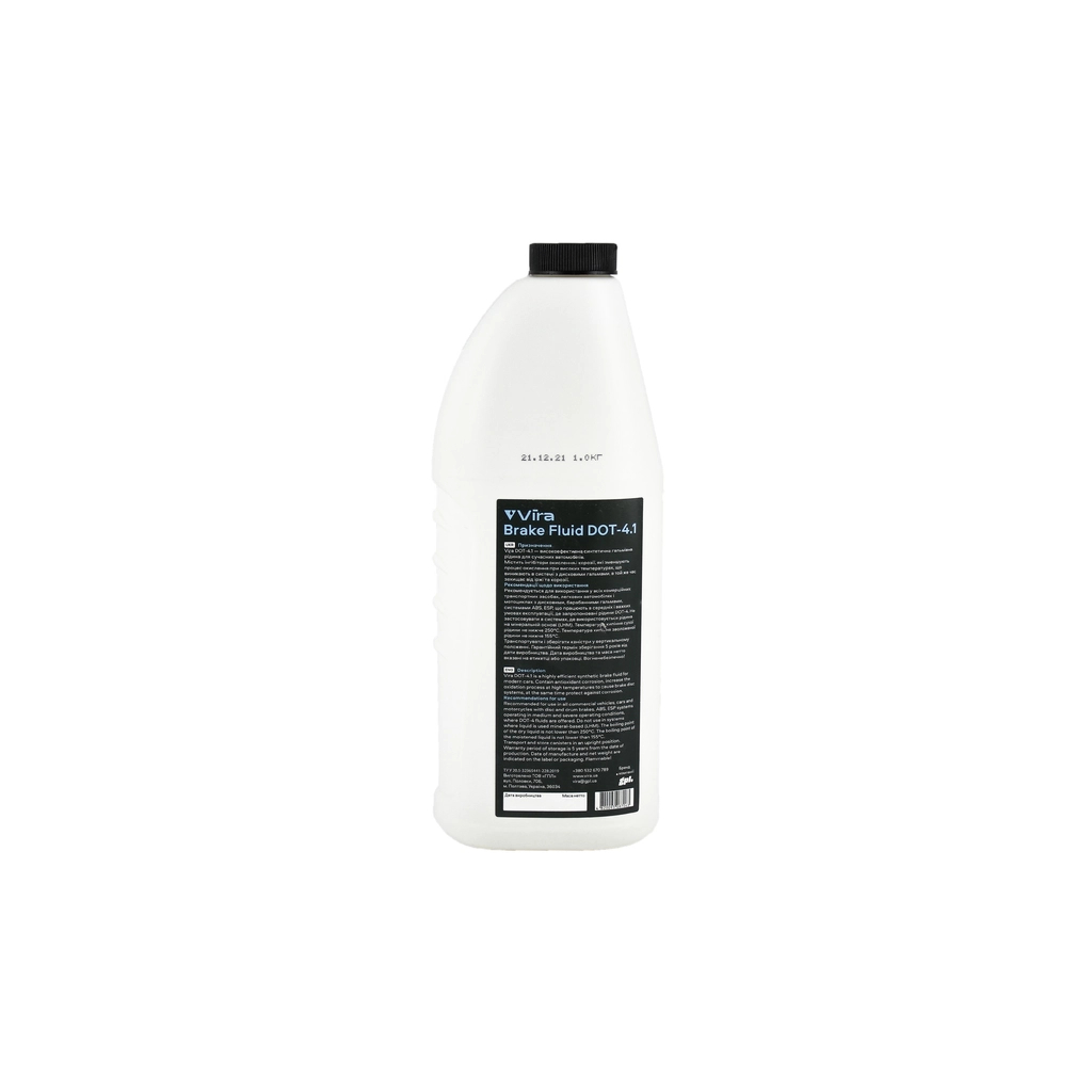 Гальмівна рідина VIRA Brake Fluid DOT-4.1 1 л (VI1102) - зображення 3