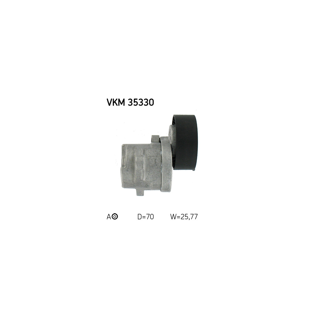 Ролик натягувача ременя SKF VKM 35330 - зображення 3