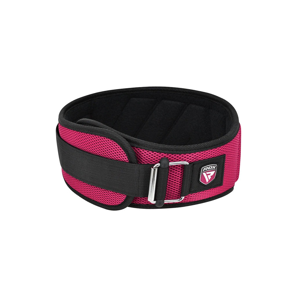 Атлетичний пояс RDX RX4 EVA Curve неопреновий Pink XS (WBE-RX4P-XS) - изображение 3