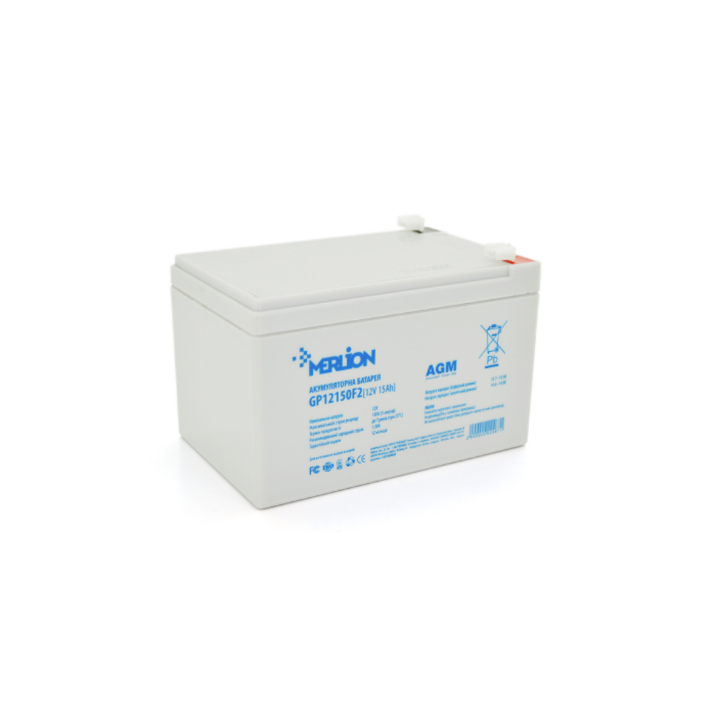 Батарея до ДБЖ Merlion 12V-15.0Ah (GP12150F2) - зображення 1