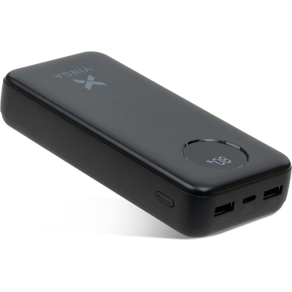 Батарея універсальна Vinga 20000 mAh 22.5W Display Black (VPBB2022) - зображення 2