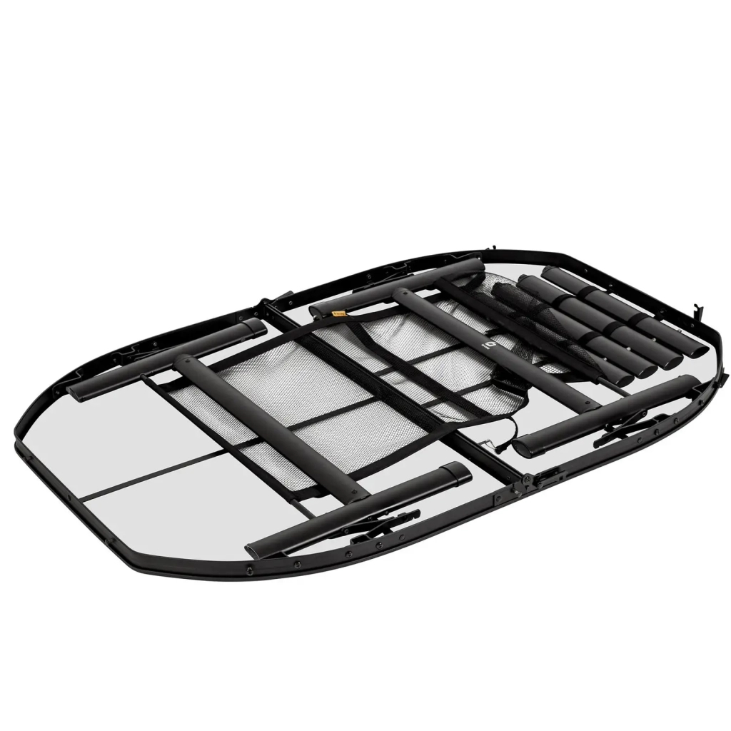 Туристичний стіл Bo-Camp Melrose Oval 120x80 cm Black/Wood look (1404220) - изображение 3