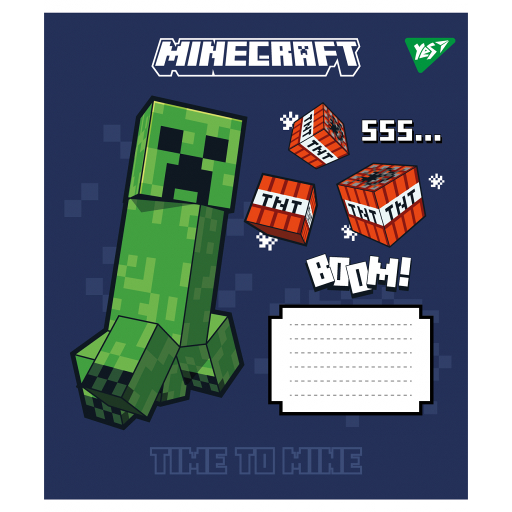 Зошит Yes Minecraft Signs А5 24 аркушів клітинка (767561) - зображення 2