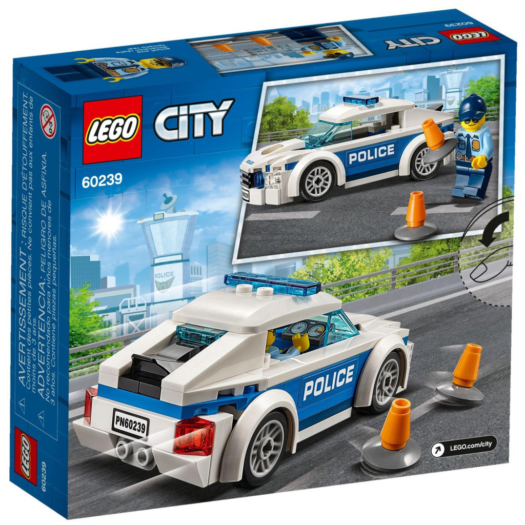 Конструктор LEGO City Поліцейське патрульне авто 92 деталі (60239) - зображення 6