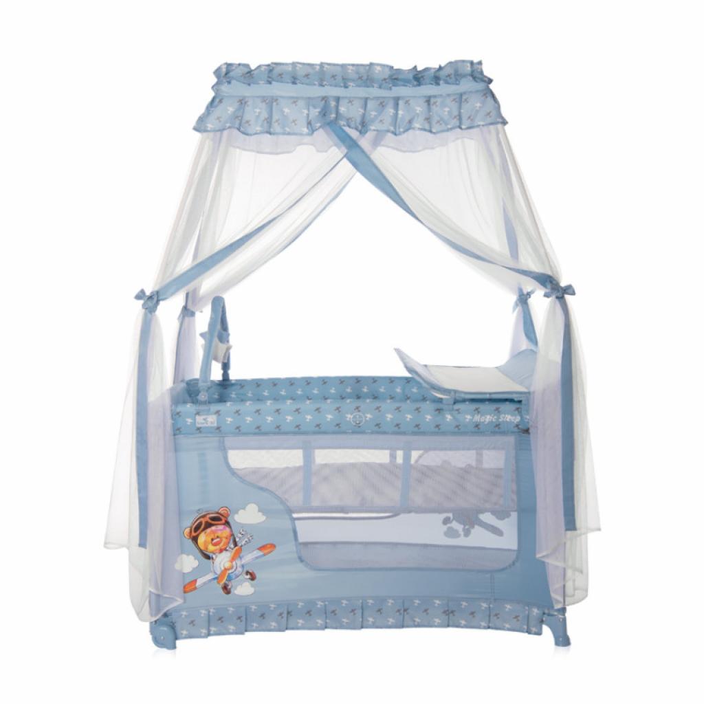 Дитячий манеж Lorelli MAGIC SLEEP blue advent - зображення 2