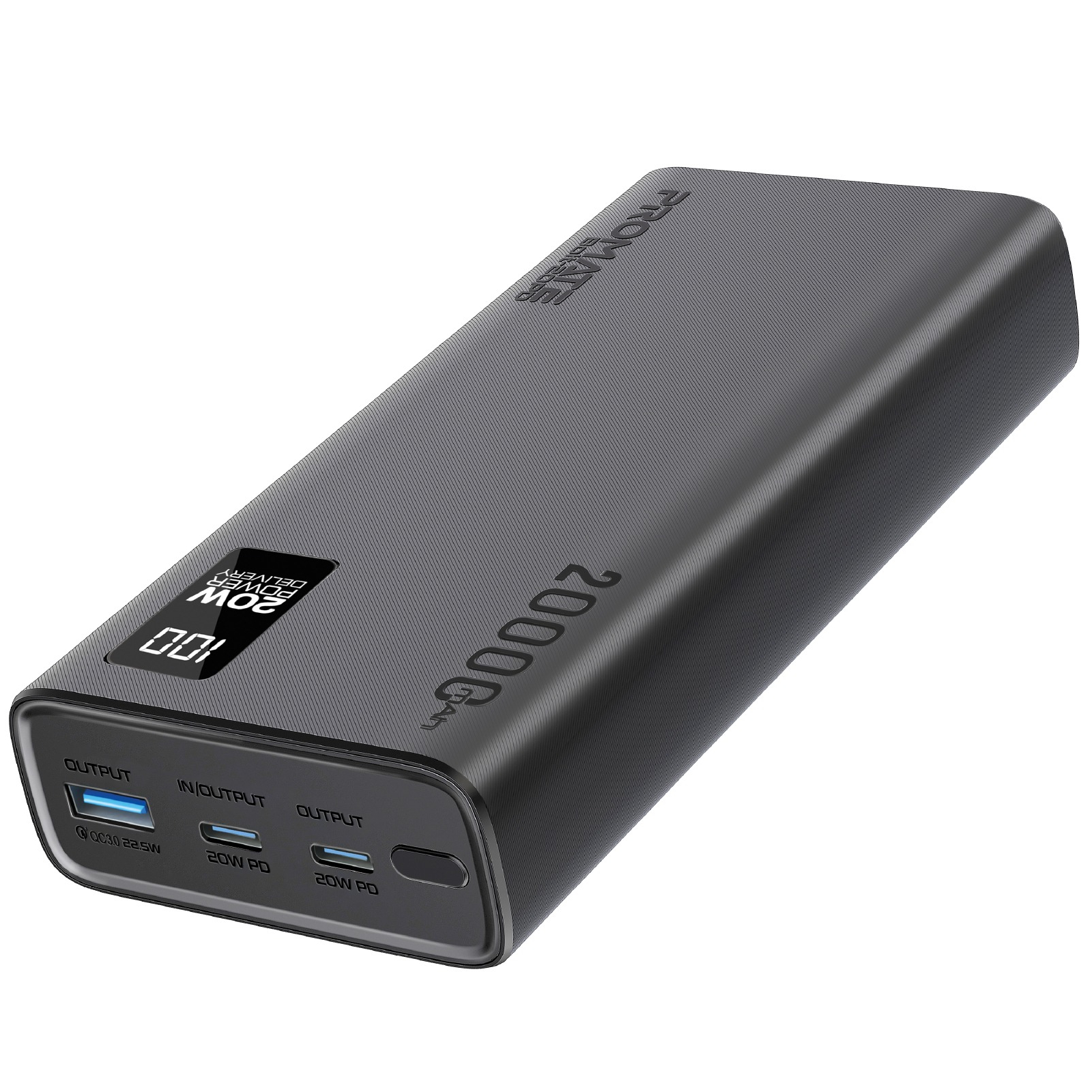 Універсальна мобільна батарея Promate Bolt-20PD Black 20000mAh - изображение 10