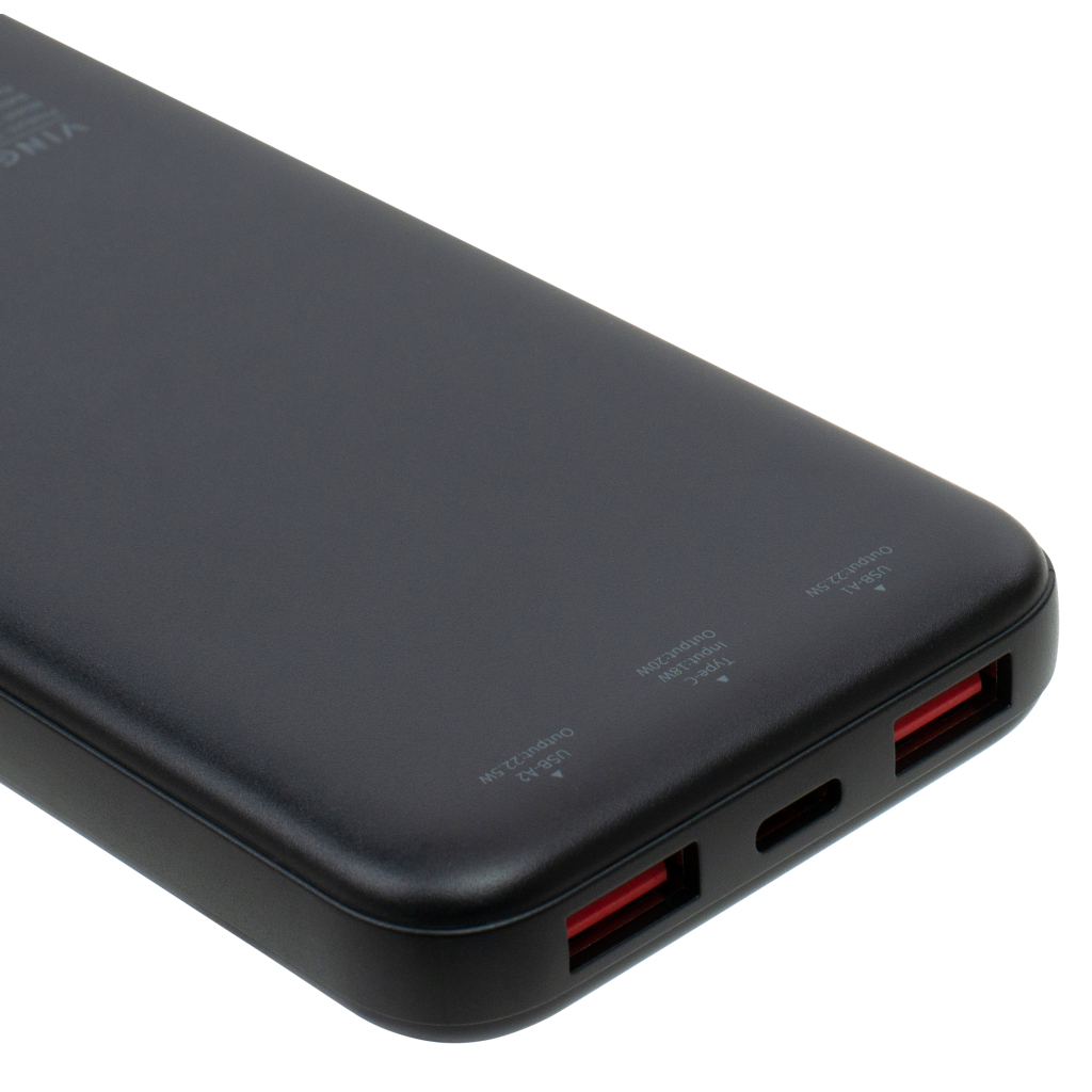 Батарея універсальна Vinga 10000 mAh 22.5W Display Black (VPBB1022) - зображення 7