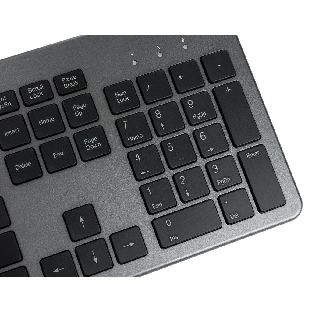Клавіатура Vinga KB735 black-grey - зображення 9