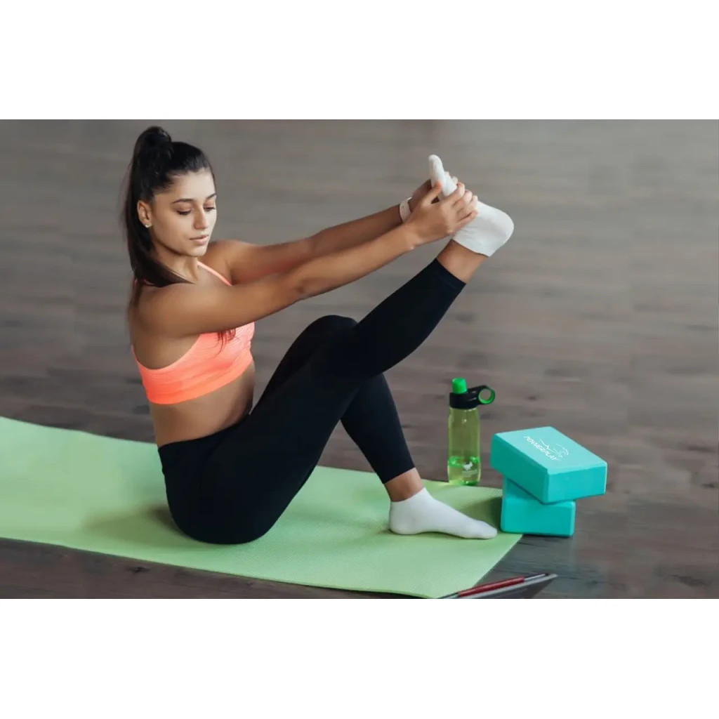 Блок для йоги PowerPlay Yoga Brick EVA 2 шт Мятні (PP_4006_Mint_2in) - зображення 5