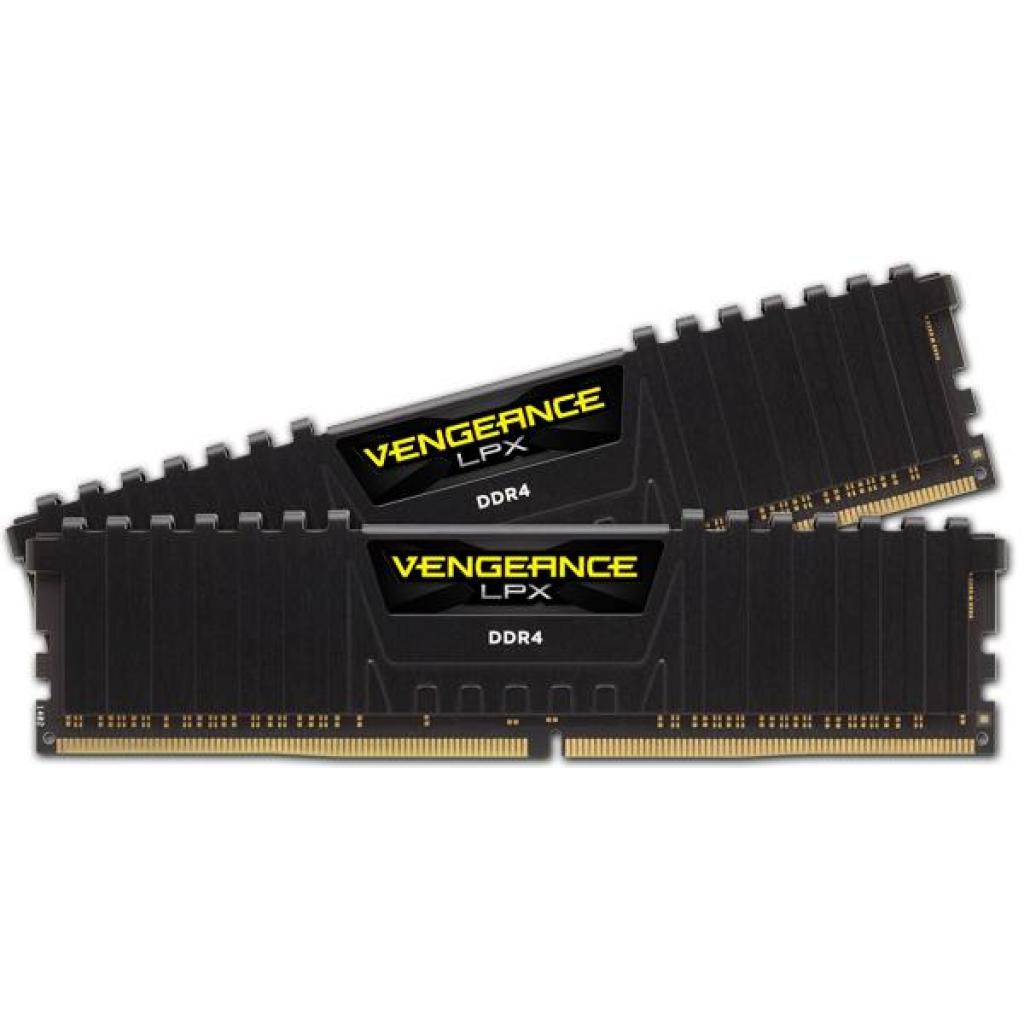 Модуль пам'яті для комп'ютера DDR4 16GB (2x8GB) 3600 MHz Vengeance LPX Black Corsair (CMK16GX4M2D3600C18) - зображення 2