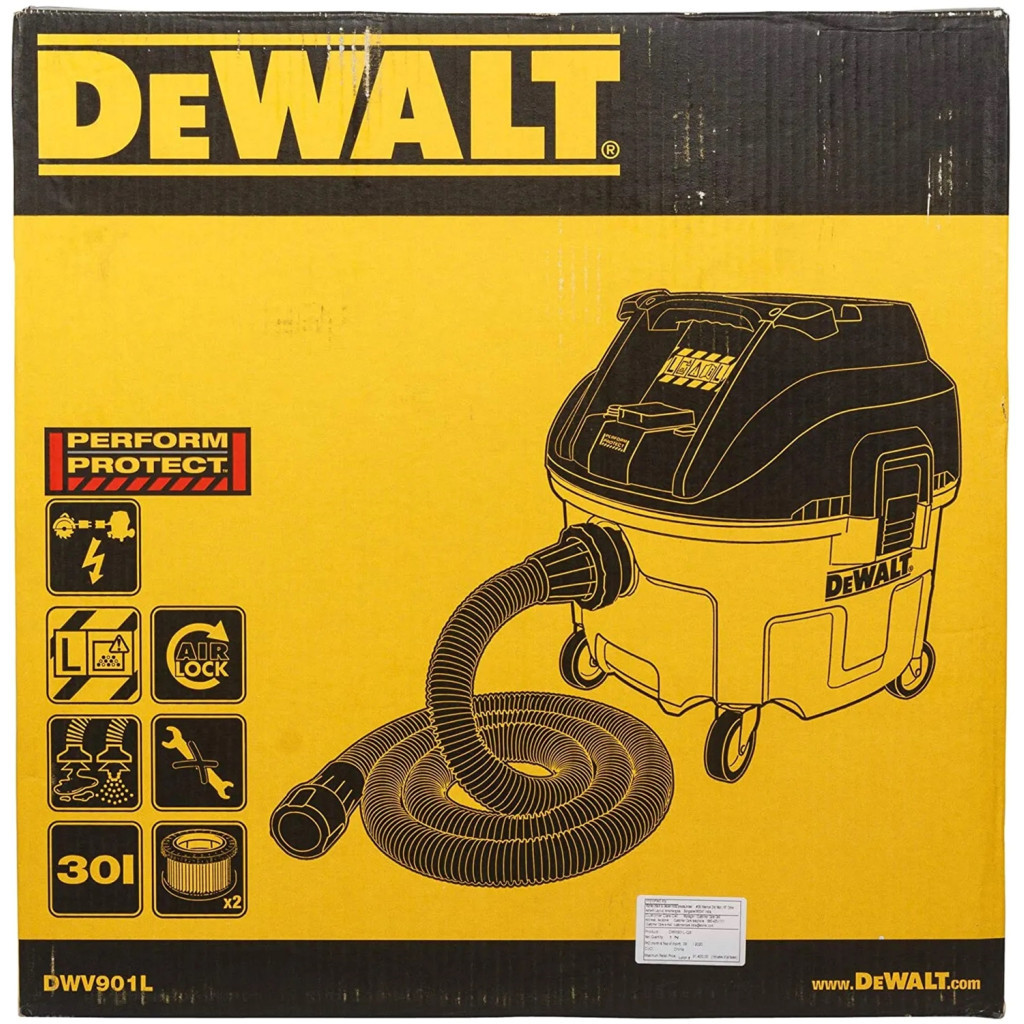 Пилосос будівельний DeWALT DWV901L - зображення 8