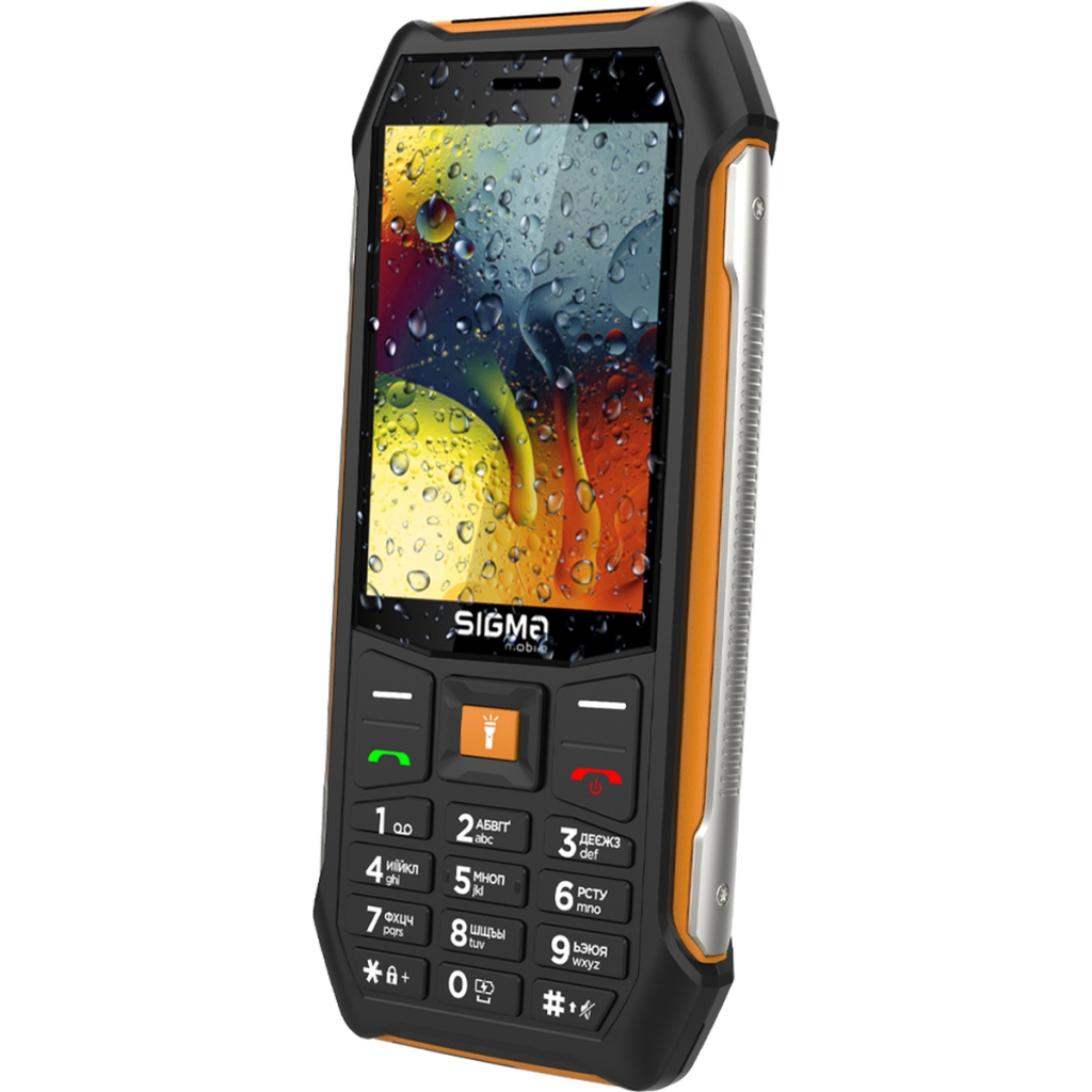 Мобільний телефон Sigma X-style 323 RAIN Black-Orange (4827798885727) - зображення 4